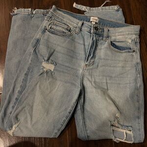 Sneak Peek Light Wash Distressed Jeans